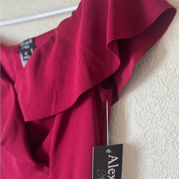 Alexia B Strapless Wine Dress - Picture 12 of 12